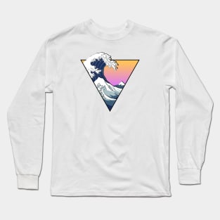 Great Wave Aesthetic Long Sleeve T-Shirt